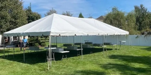 20×40 White Frame Tent Package