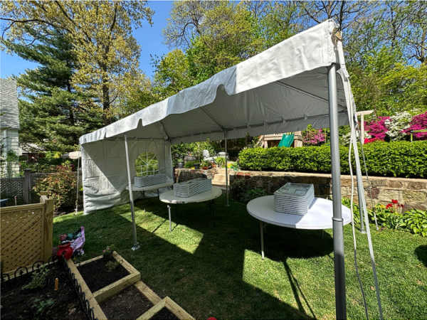 10×20 White Frame Tent