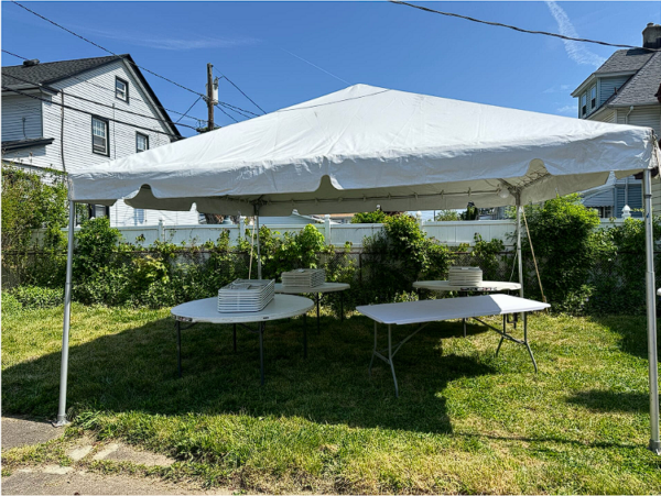 15×15 White Frame Tent