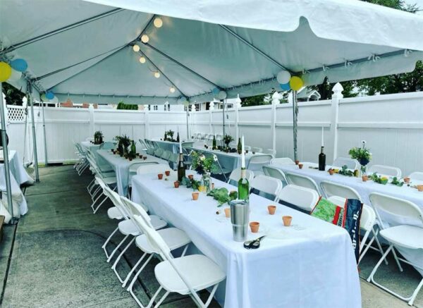 15×30 White Frame Tent