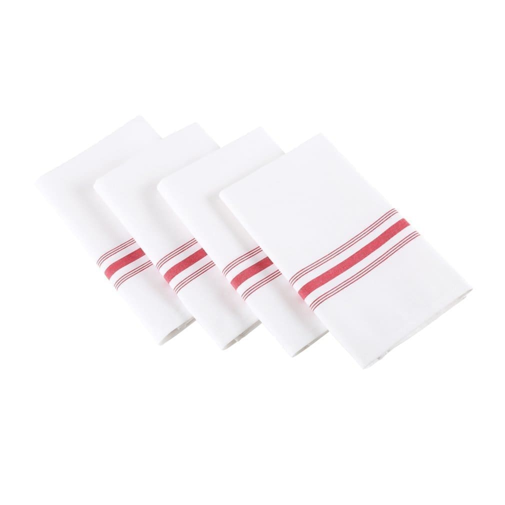 A Bistro Stripe Napkins Red Stripe