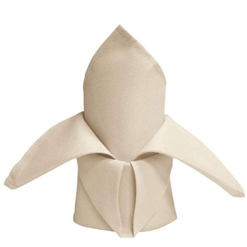 Spun Poly Napkins Beige 20 X 20