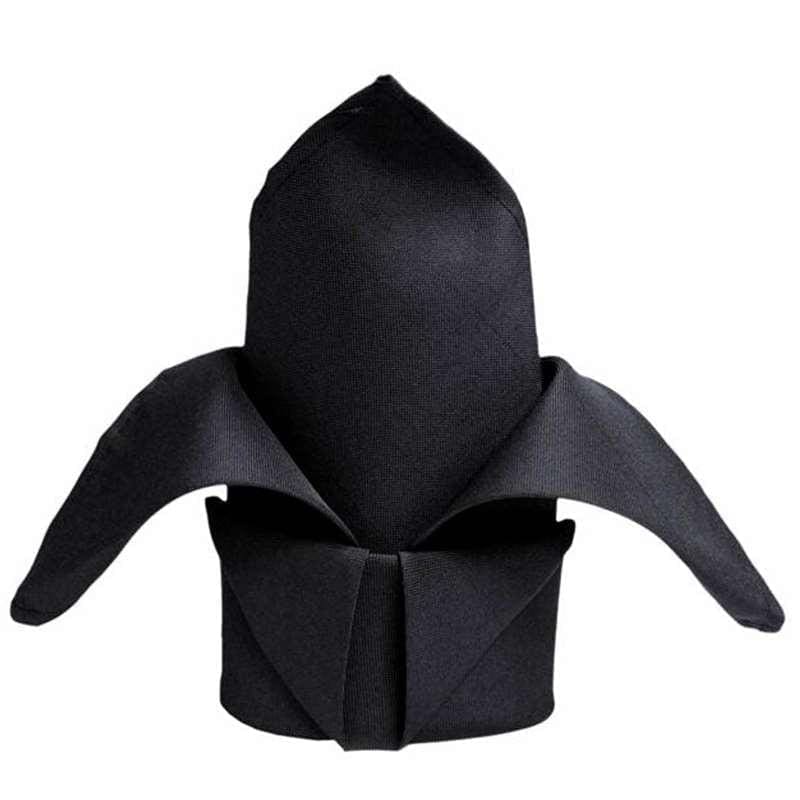 Spun Poly Napkins Black 20 X 20