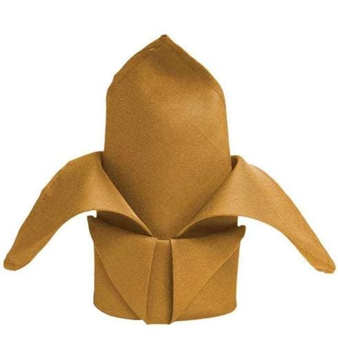 Spun Poly Napkins Gold 20 X 20