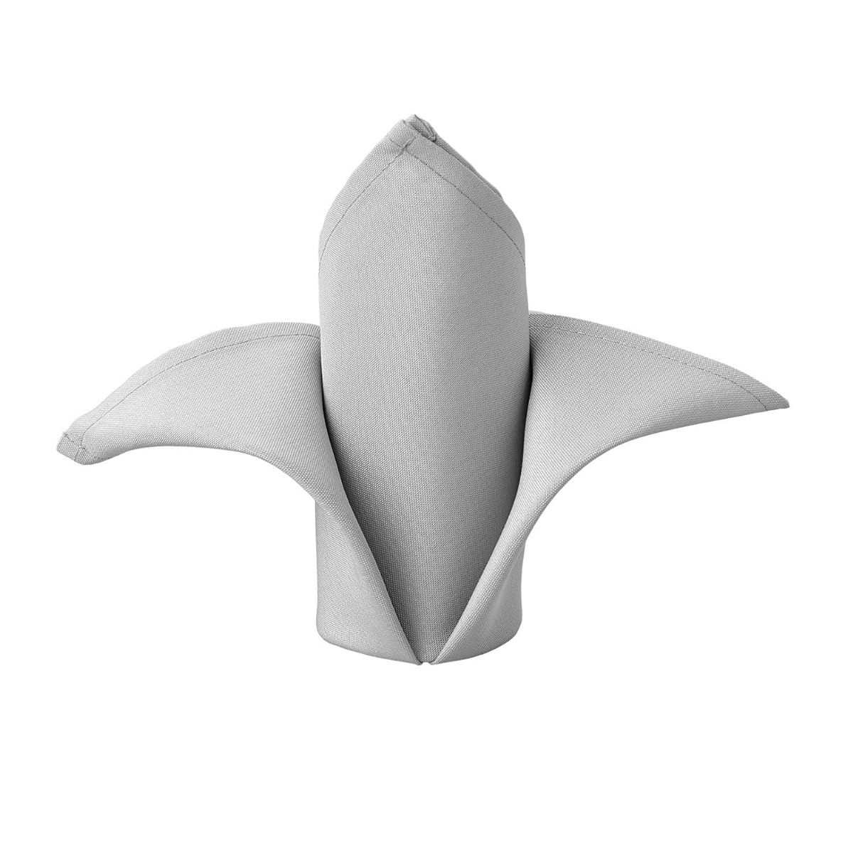 Spun Poly Napkins Gray 20 X 20