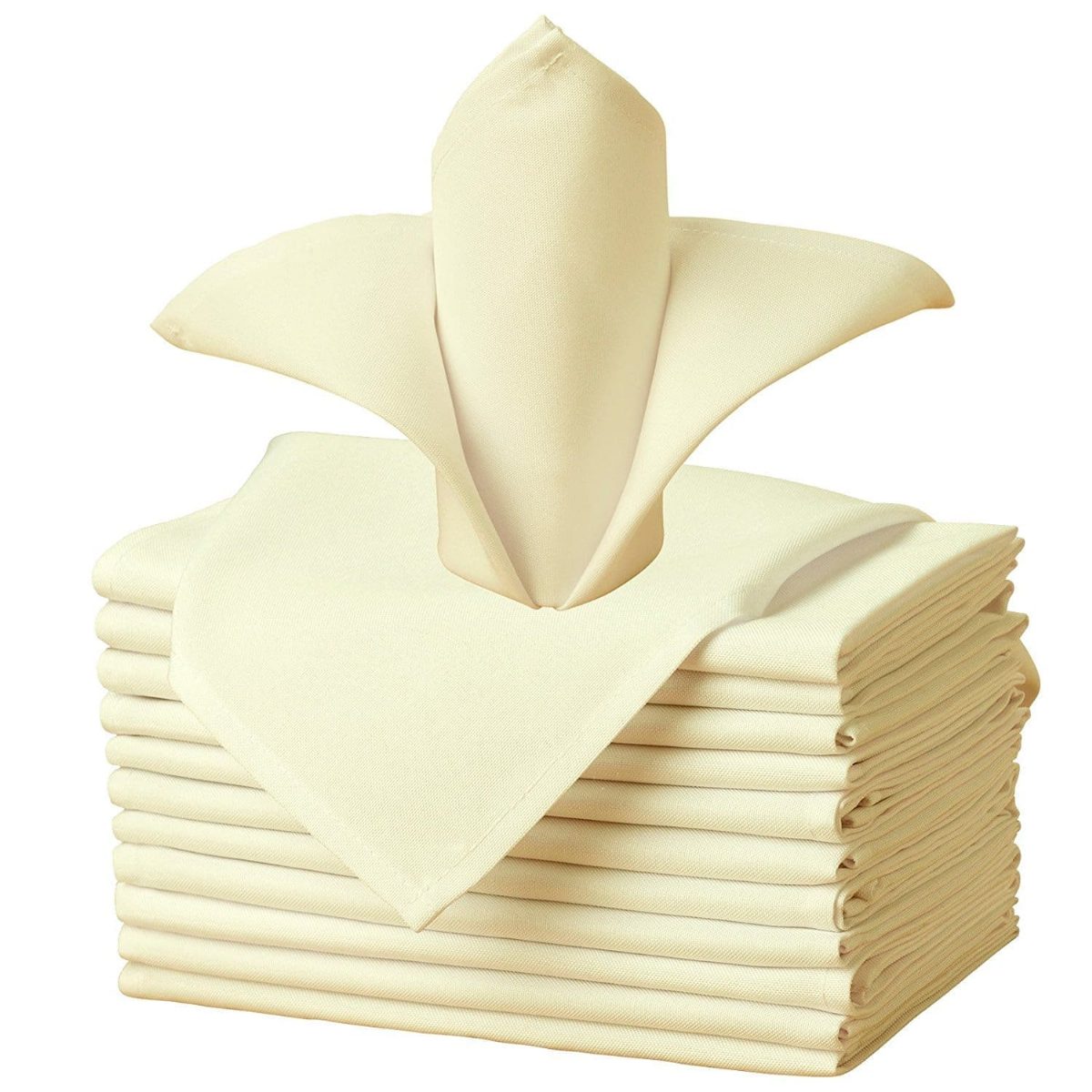 Spun Poly Napkins Ivory 20 X 20