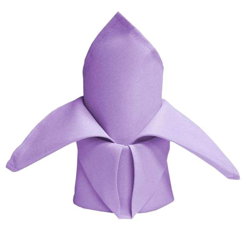 Spun Poly Napkins Lavender 20 X 20