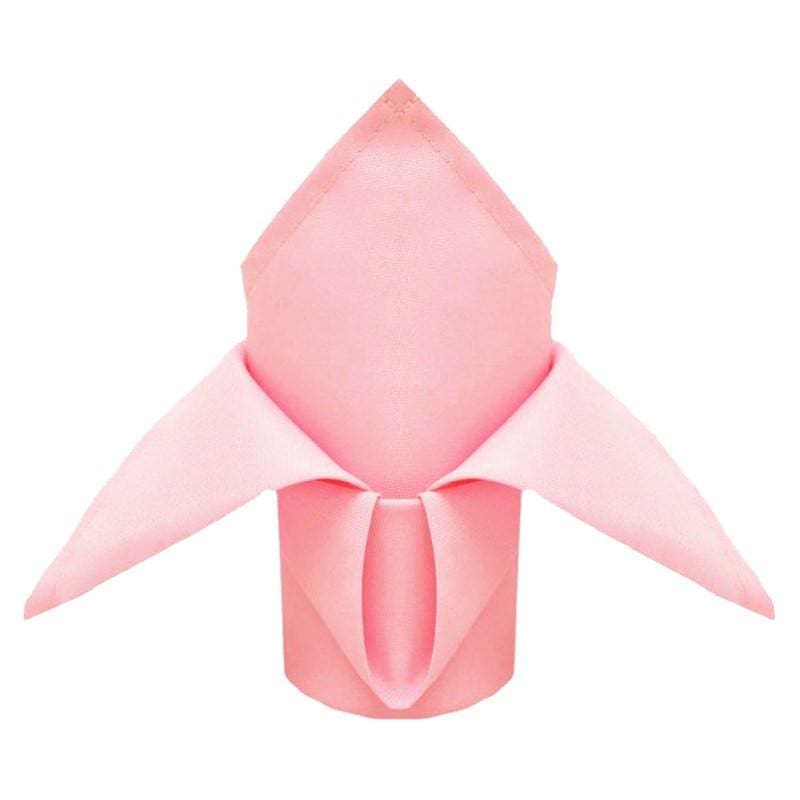 Spun Poly Napkins Lite Pink  20 X 20