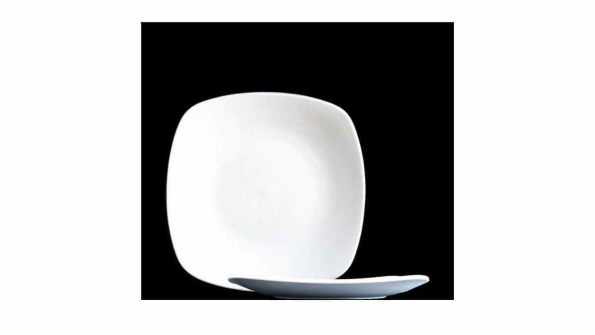 CA Coupe Lunch Square Plate