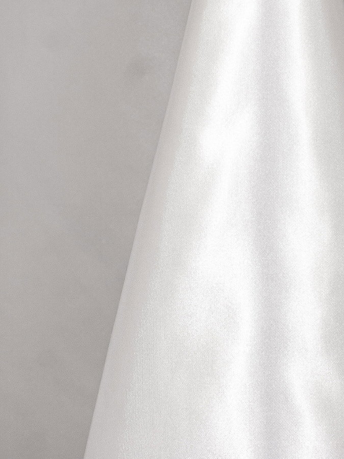Poly Satin White Linen