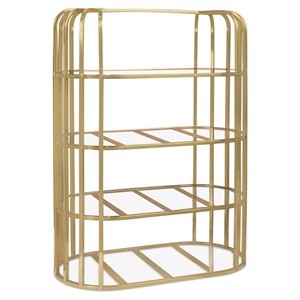 TableTop Cage Shelving – Gold