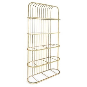 Cage Shelving Gold