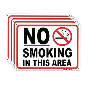 No Smoking Signs