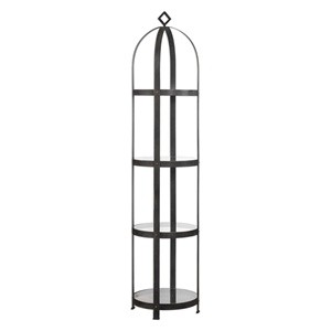 Sleek Round Display Tower
