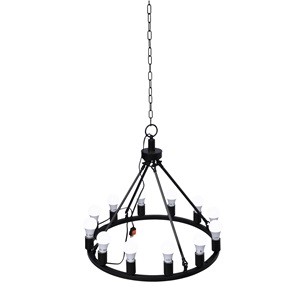 Black Chandelier 12 Bulb