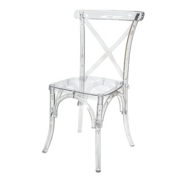 Lucite X Back Chair