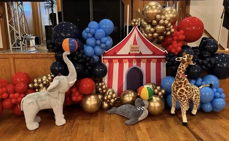 Balloon Backdrop Circus Theme