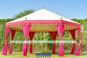 Fuchsia Octagonal Tent - 20' Diameter
