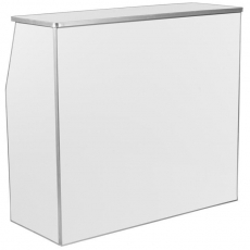 White Laminate Bar w/ Aluminum Trim (4')
