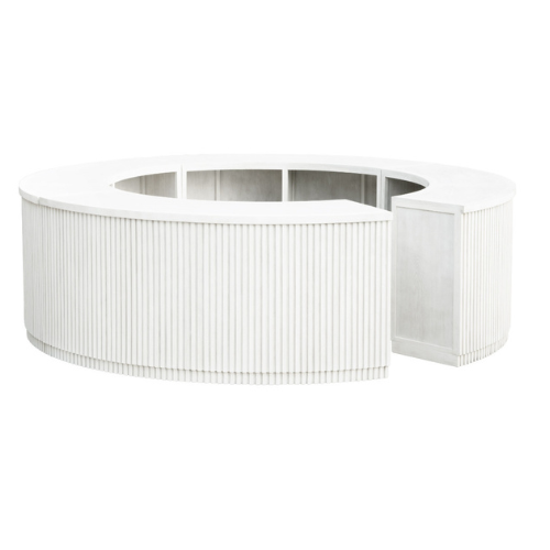 Pyrex Round Bar – White