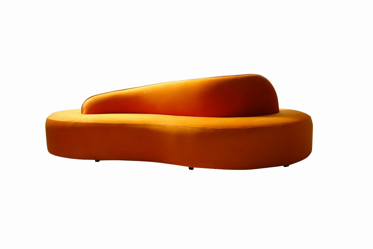 Wave Sofa – Burnt Orange