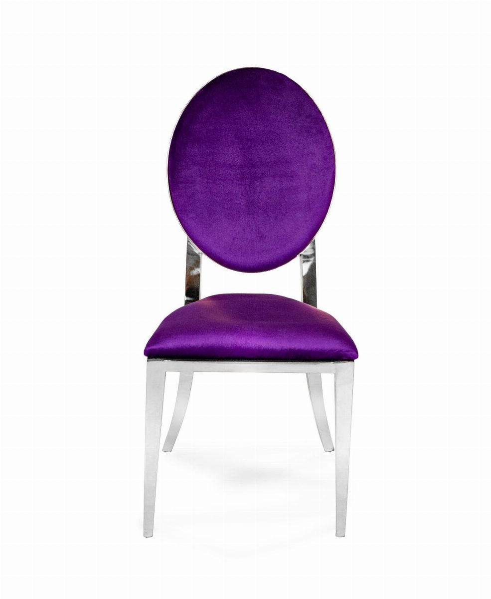 Marie Chair Silver-Purple
