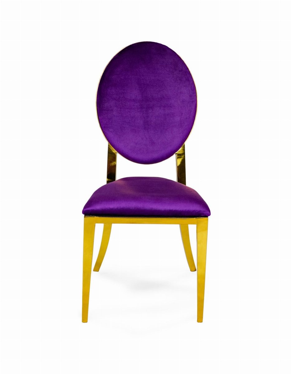 Marie Chair Gold-Purple