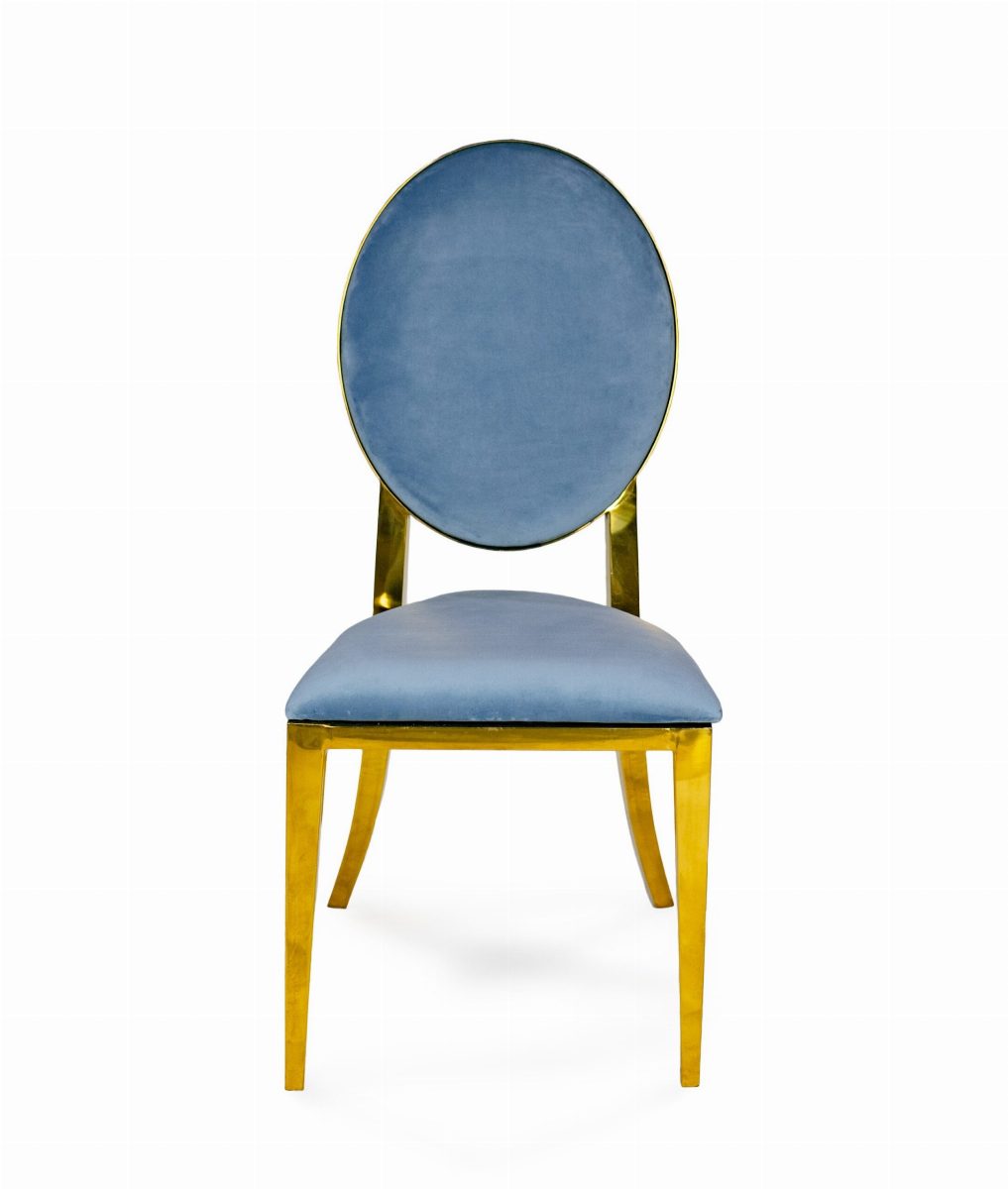 Marie Chair Gold-Sea Blue