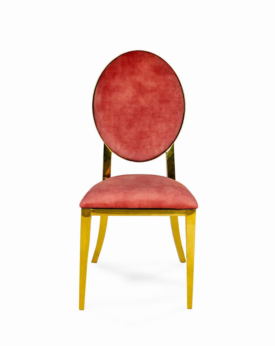 Marie Chair Gold-Coral