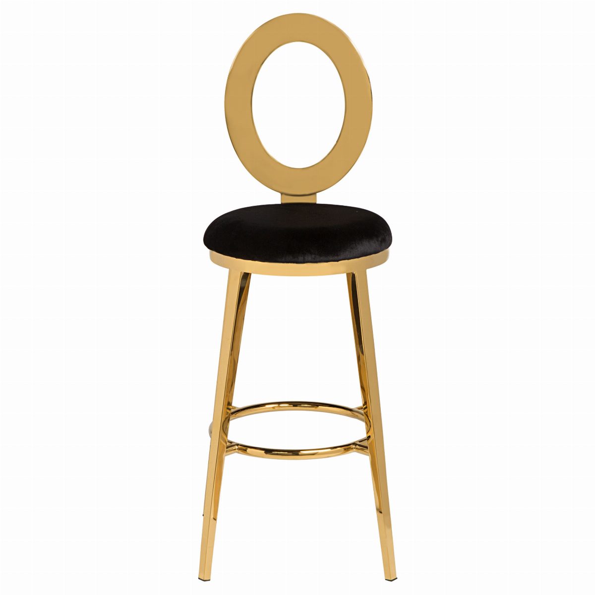 O Barstool Gold-Black