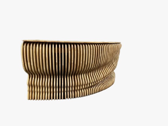 Enzo Curved Natural Bar