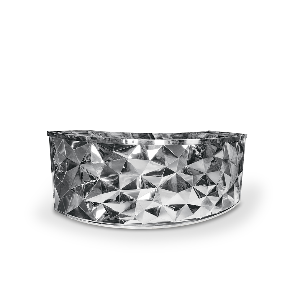 Zohra Abstract Bar Silver