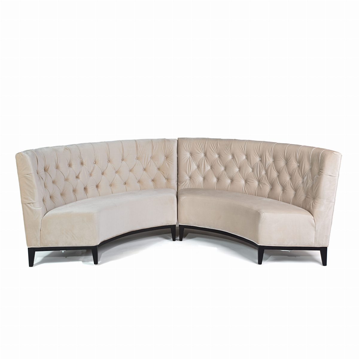 Lexington Curved Banquette Off-White