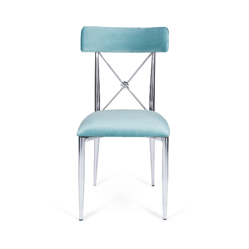 Venice Dining Chair Silver/Sage Green