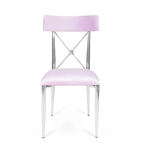Venice Dining Chair Silver/Lavender