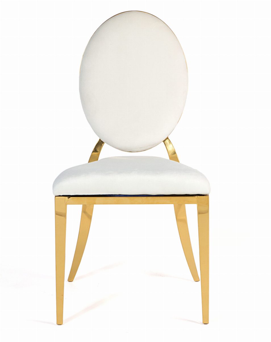 Marie Chair Gold-Ivory
