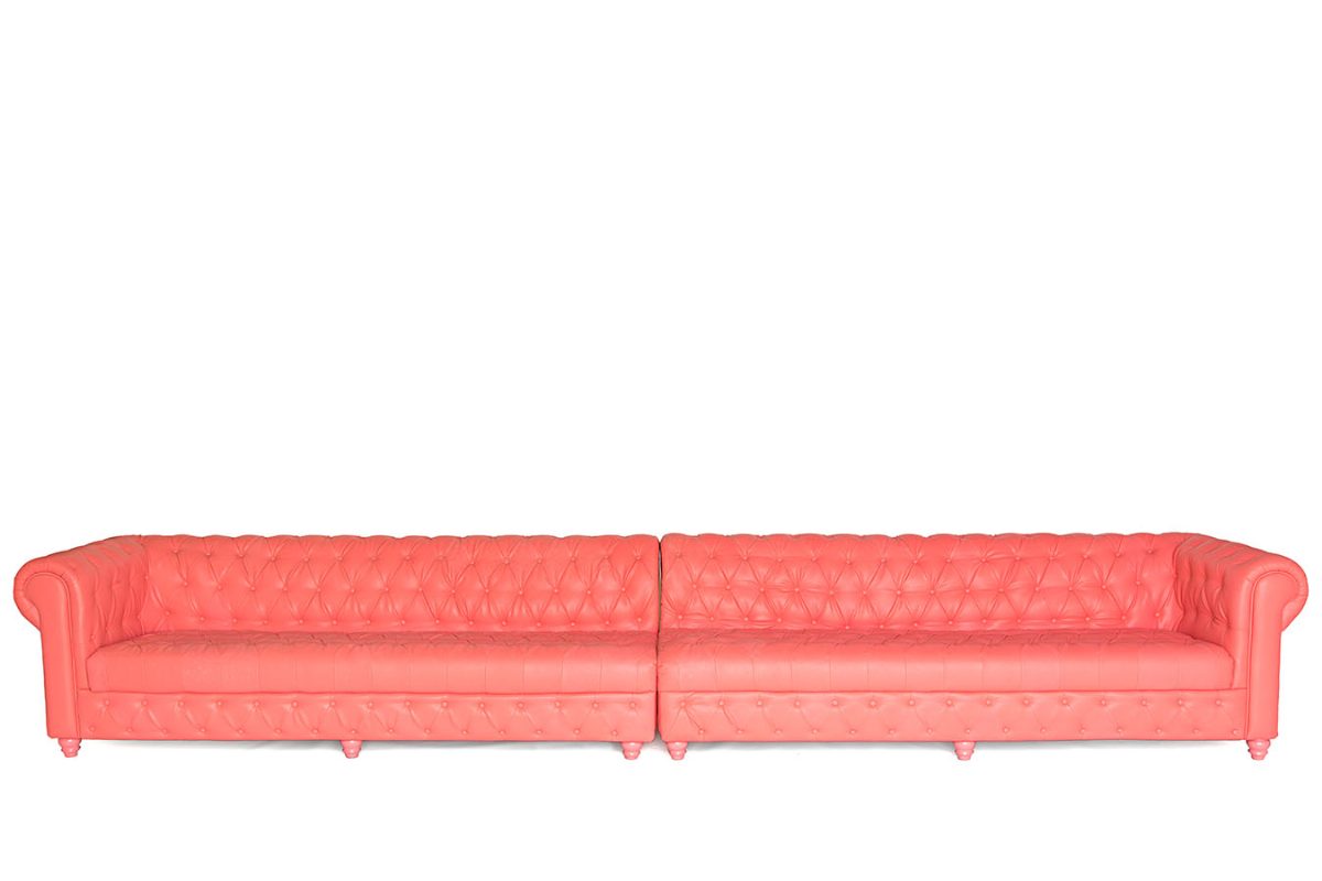 16′ Chesterfield Sofa Pink
