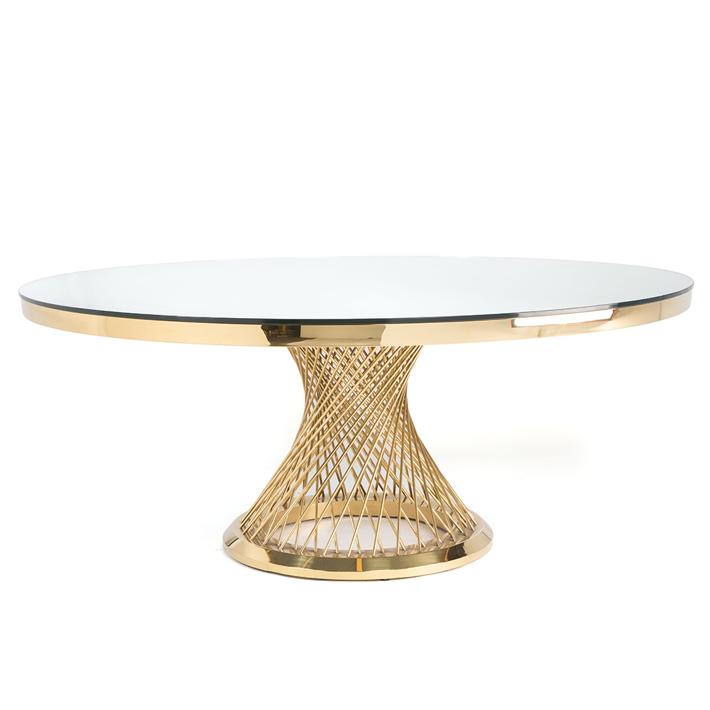 Moscow Dining Table Gold