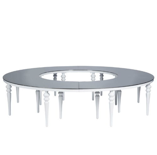 Monaco Dining Table White/Black
