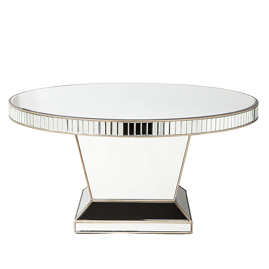 Chloe Round Mirror Dining Table