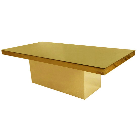 Chloe Dining Table Gold Mirror