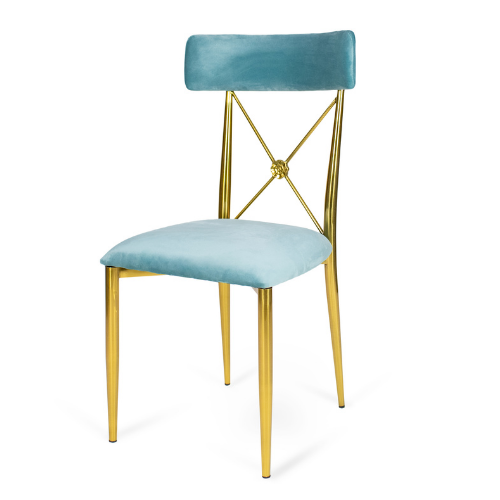 Venice Dining Chair Gold/Sage Green