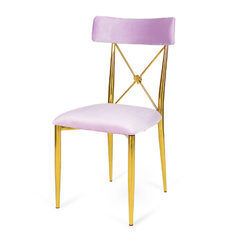 Venice Dining Chair Gold/Lavender