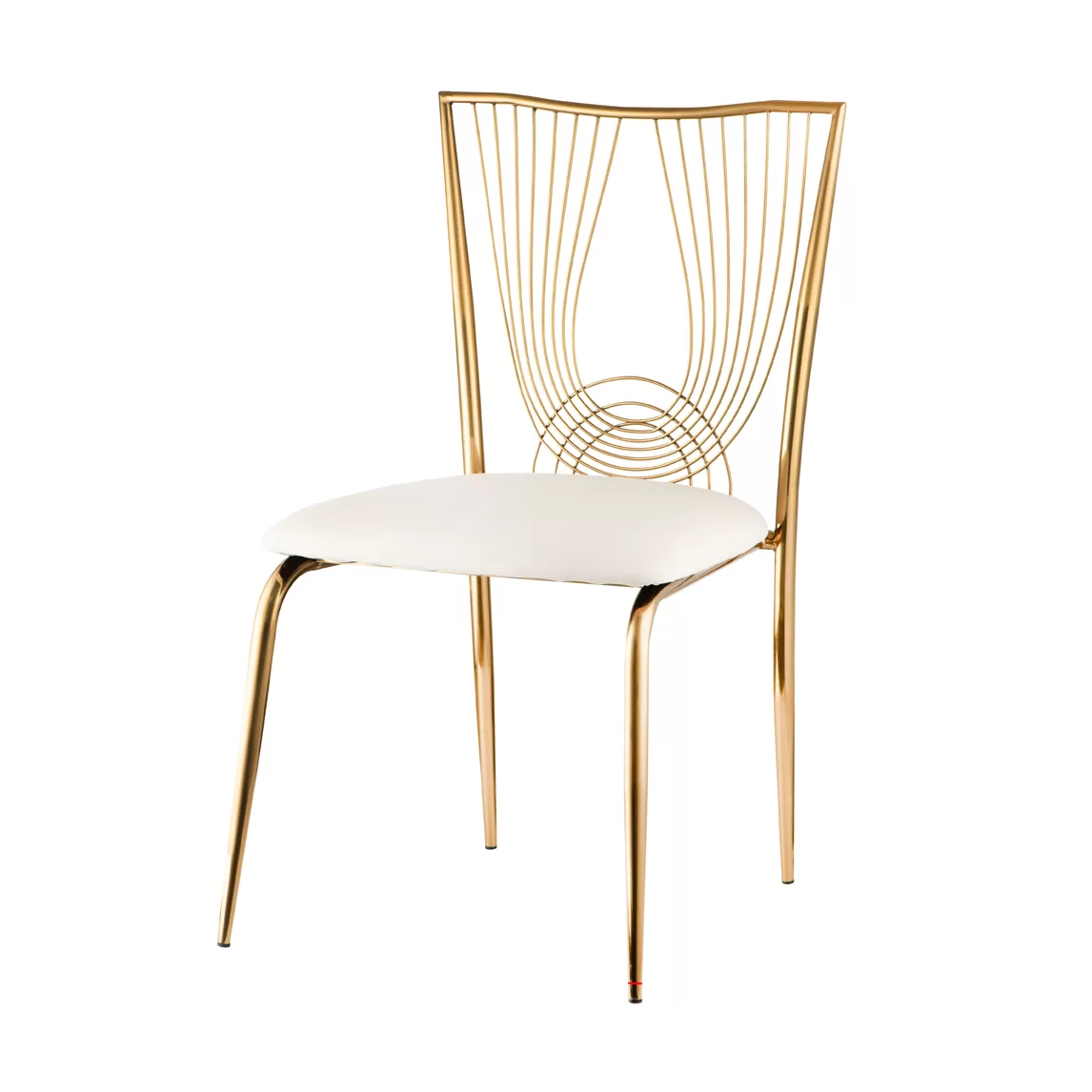Gold Violin White Cushion