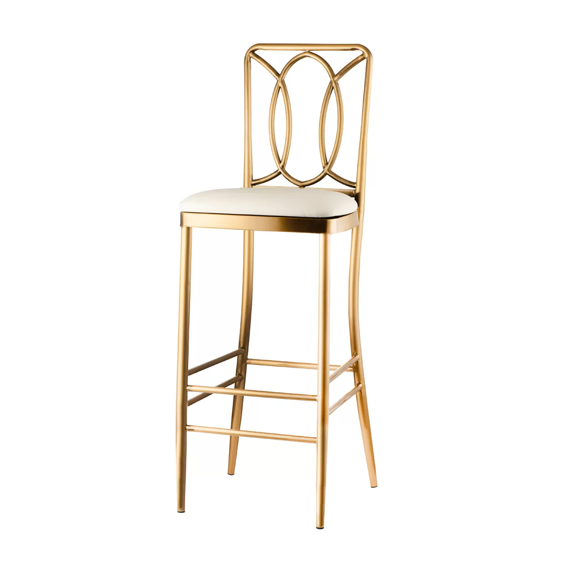 Orleans Bar Stool White Cushion