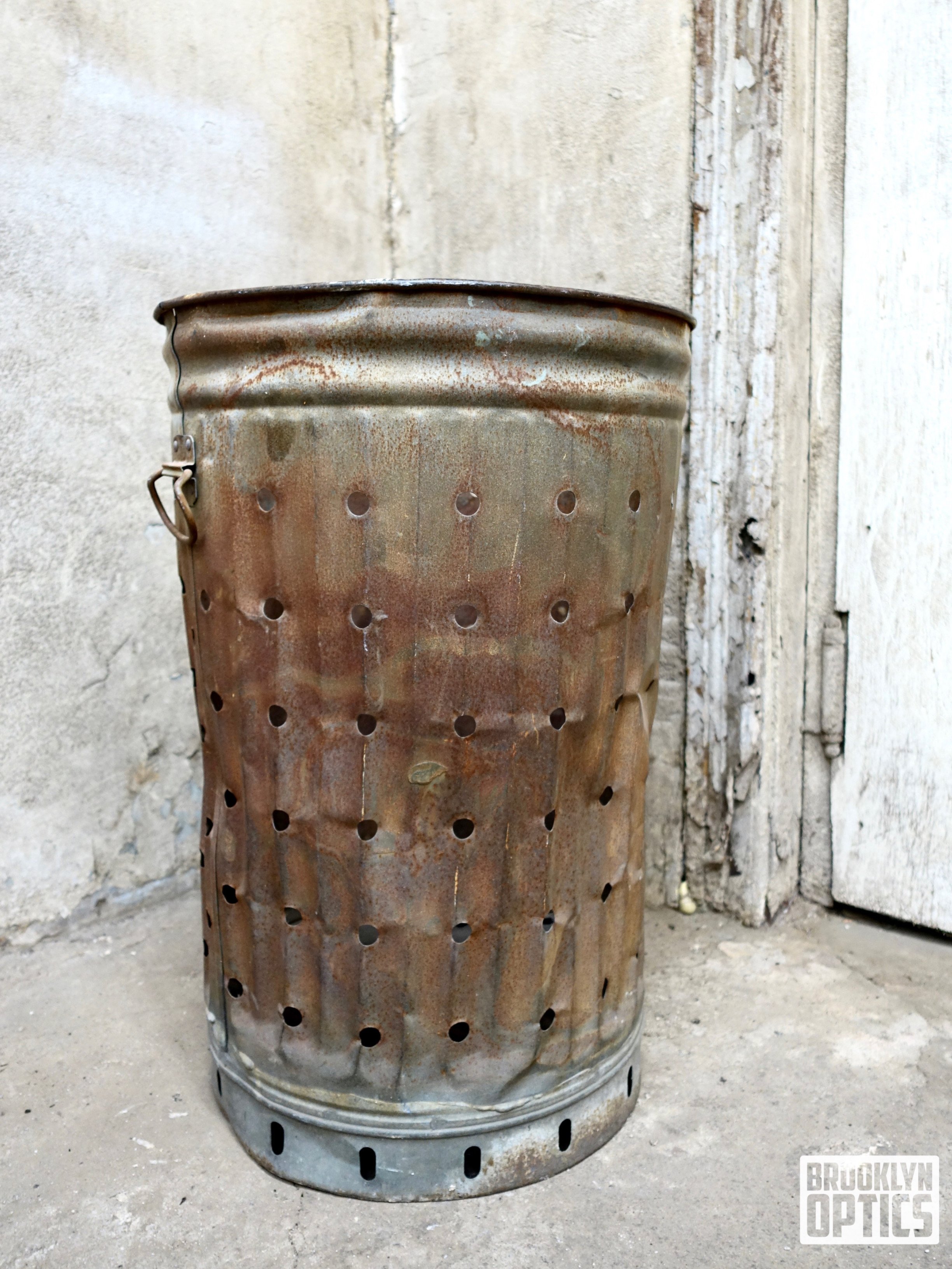 Rusted Garbage Can