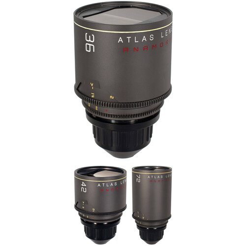 Atlas Lens Co. Mercury T2.2 1.5x Anamorphic Prime PL 3-Lens Set